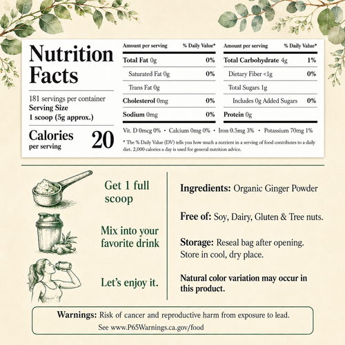 Lumiere Organic Ginger Powder